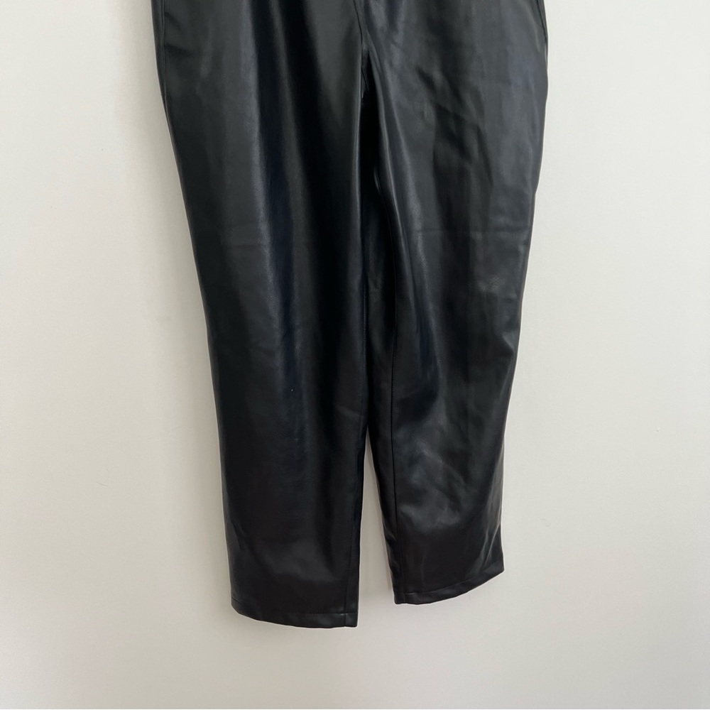 Anthropologie Avec Les Filles Tyler Paperbag Faux Leather Pants - Picture 7 of 11